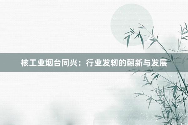 核工业烟台同兴：行业发轫的翻新与发展